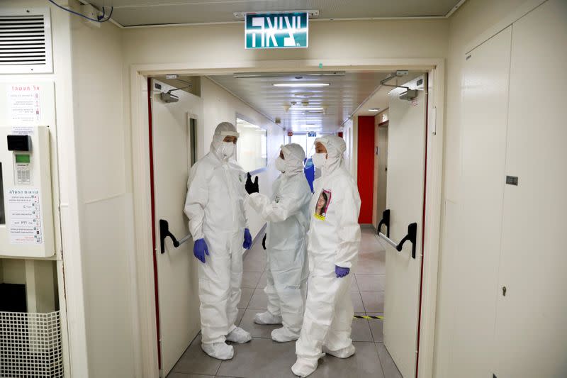 A visit inside the coronavirus ward at Ichilov hospital in Tel Aviv as Israel is under a second nationwide lockdown amid a resurgence in the new coronavirus disease (COVID-19) cases