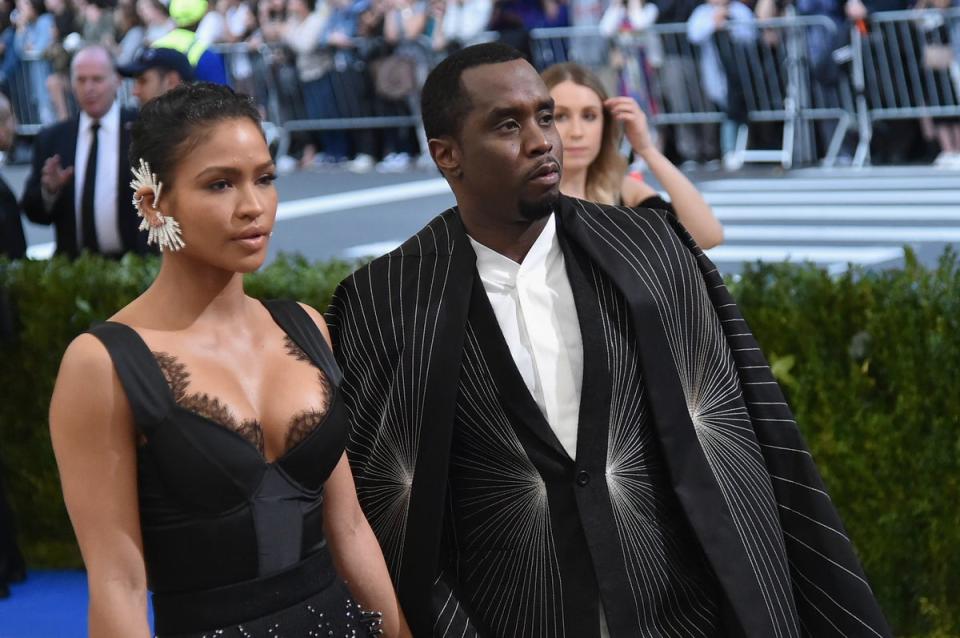 Sean 'Diddy' Combs and Cassie at the Met Gala 2017 (Getty Images)