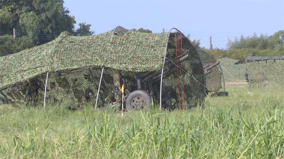 濁水溪南岸砲陣地　105榴彈砲連發場面震撼