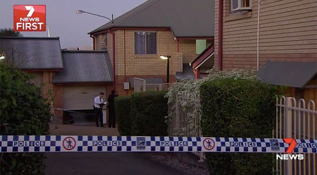 Police investigating at the Northbridge home on Thursday. Photo: 7 News