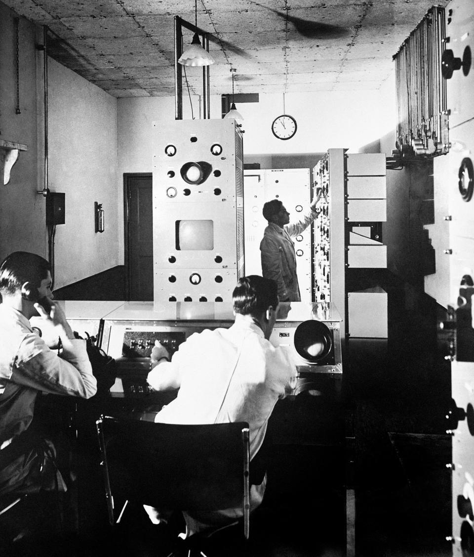 The Baird Control room at the BBC's Alexander Palace Television Station in North London.