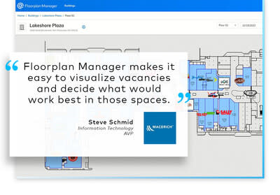 Macerich uses Yardi Floorplan Manager to create and edit floor and stacking plans with real-time lease metrics and instant area calculations to promote quicker turnaround.