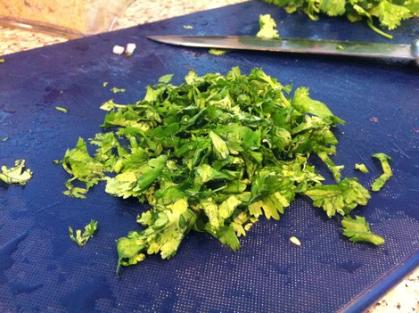 Making Cilantro Couscous/Lili'sLatin Kitchen