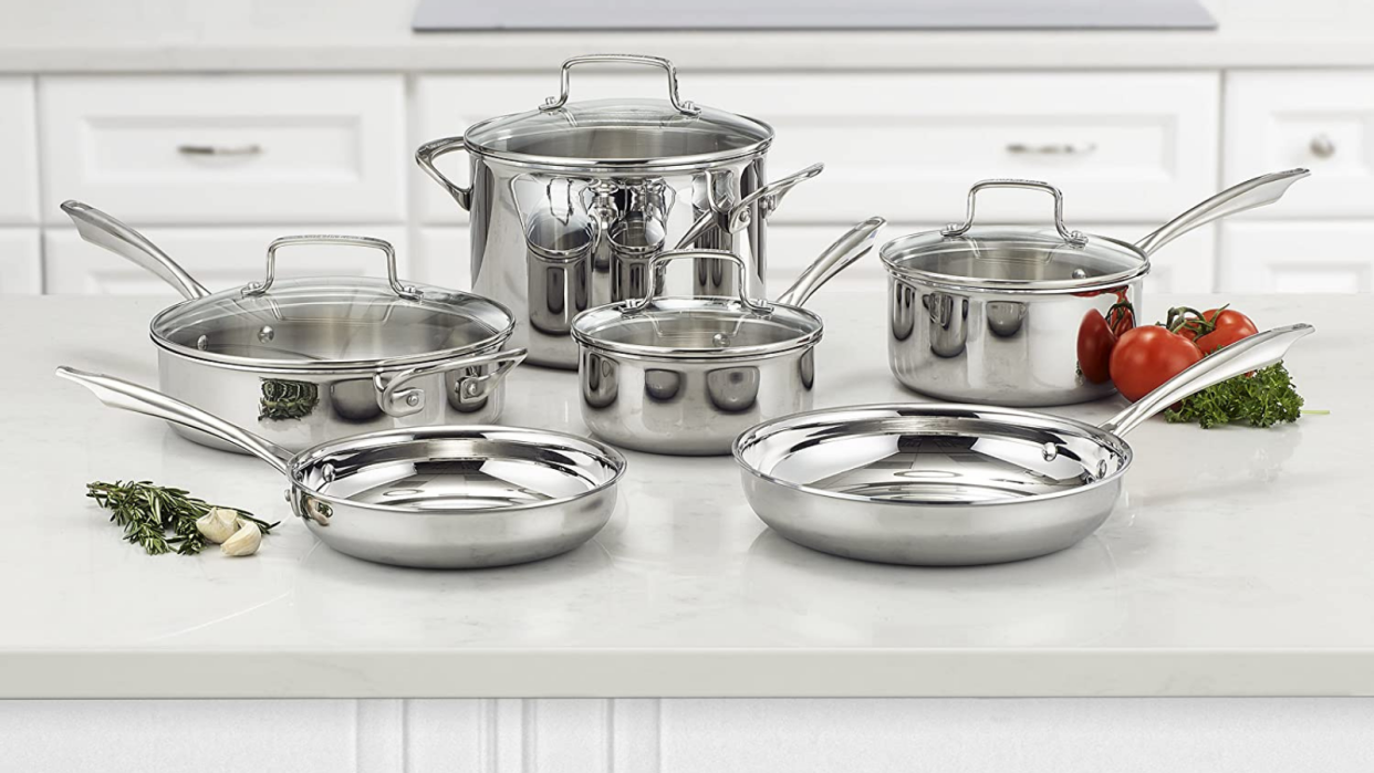 This Cuisinart stainless steel cookware set is nearly 50% off