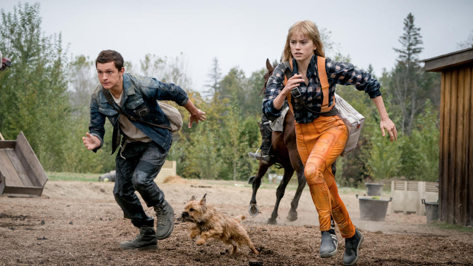 Tom Holland and Daisy Ridley in 'Chaos Walking'. (Credit: Lionsgate)