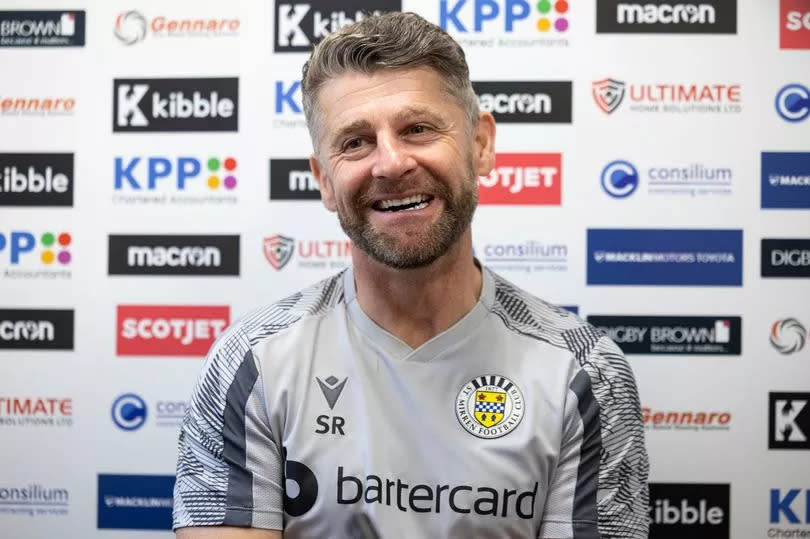 St Mirren manager Stephen Robinson