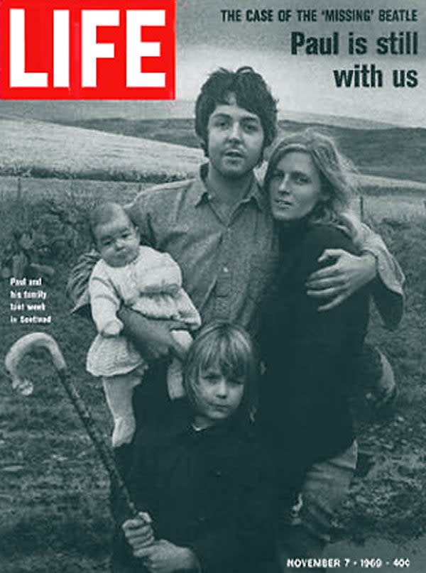 In 1969 LIFE magazine featured an interview with McCartney after rumours spread that he had died three years earlier and had been replaced by an imposter, sparking a conspiracy theory that has endured for decadesLIFE