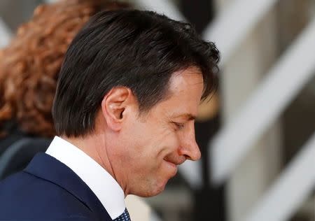 Italian Prime Minister Giuseppe Conte arrives at an European Union leaders summit in Brussels, Belgium, June 28, 2018. REUTERS/Yves Herman