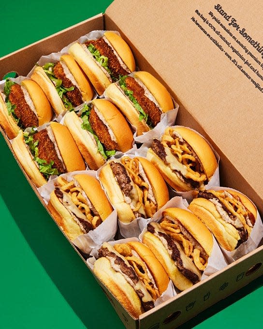 Shake Shack sells milkshakes as well as burgers. Right now, the chain is offering a buy-one-get-one deal on shakes.