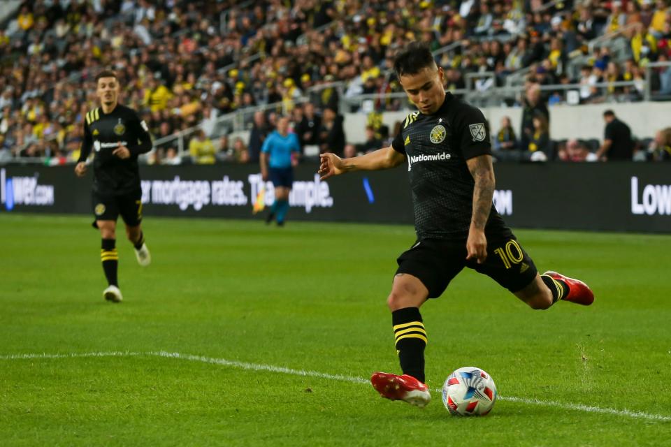 Crew midfielder Lucas Zelarayan ended last season by scoring five goals with three assists in the team's final five games.