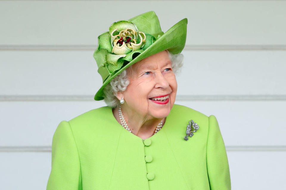 The Queen knows how to see the positives in adversity, pictured in July 2021. (Getty Images)