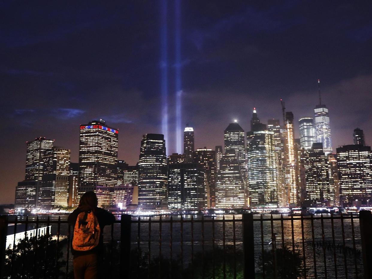 The 9/11 tribute lights have become an annual ritual in lower Manhattan since 2002: Getty Images