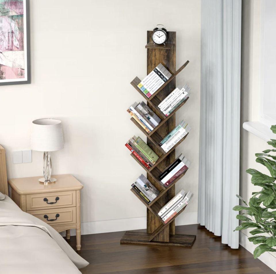 Tree books shelf