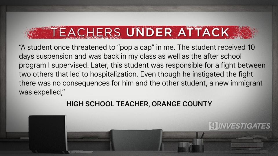 9 Investigates gathered comments from teachers across Central Florida.