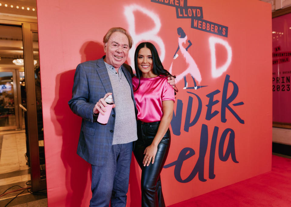 Sir Andrew Lloyd Webber introduces “Bad Cinderella” star Linedy Genao (Emilio Madrid)