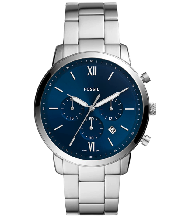 Fossil Men's Neutra Quartz Stainless Steel Chronograph Watch. Image via Amazon.