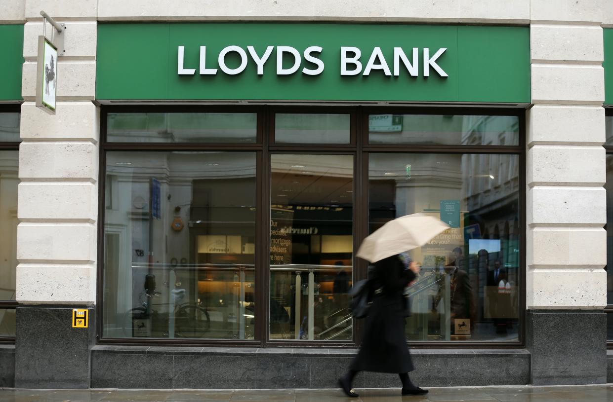 Lloyds Bank, Halifax, Bank of Scotland and Scottish Widows are all under the Lloyd’s Banking Group umbrella. Photo: Isabel Infantes / AFP via Getty Images