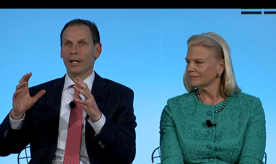 IBM CFO Martin Schroeter and CEO Ginni Rometty