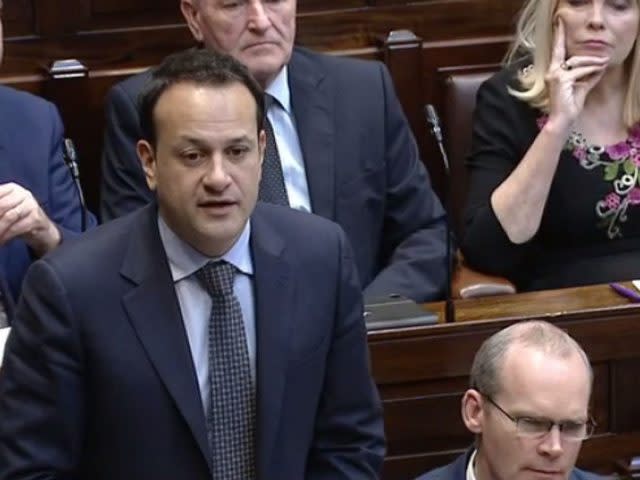 Taoiseach Leo Varadkar speaks in the Dail 