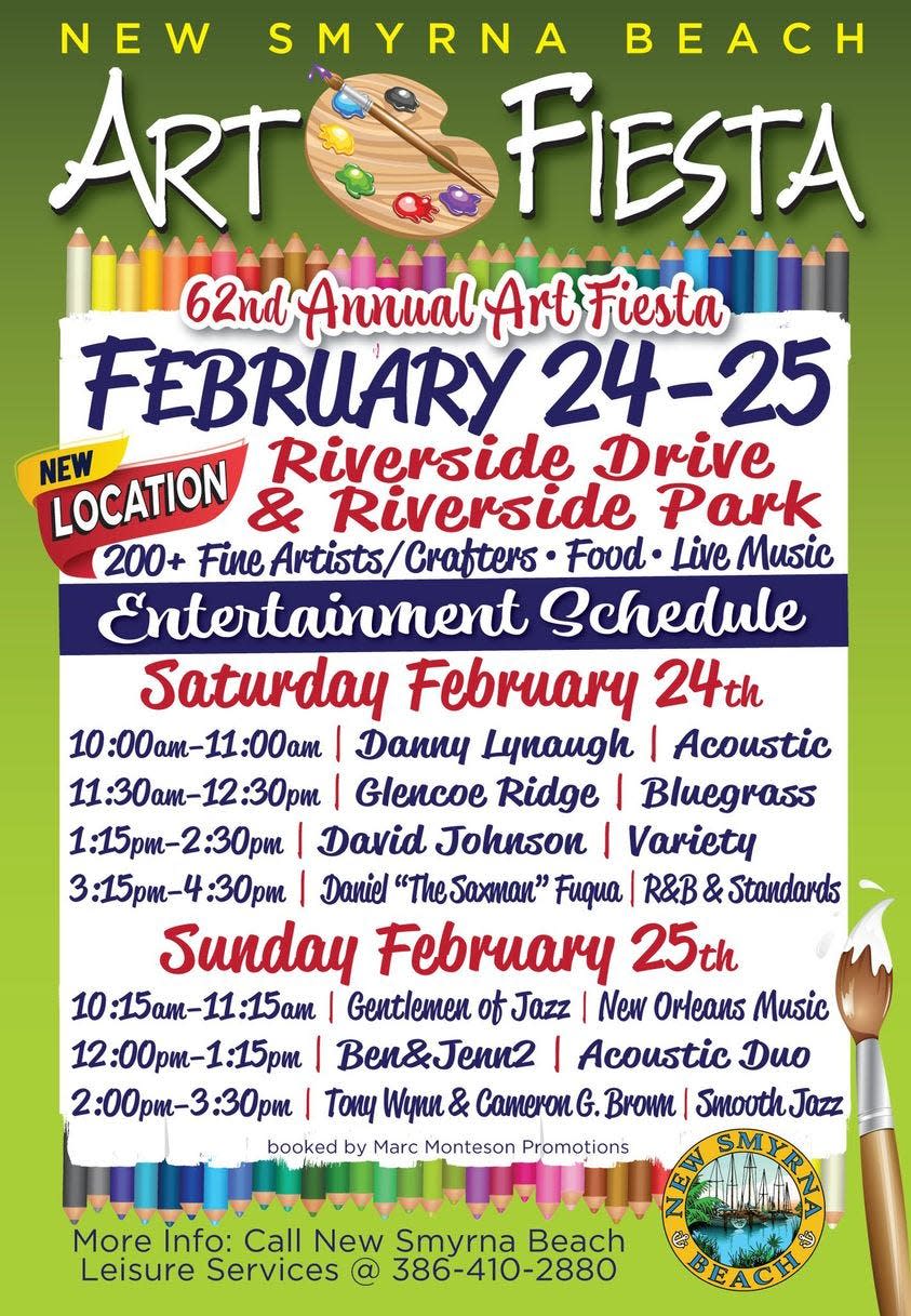 62nd Art Fiesta event is scheduled for Feb. 24-25 at Riverside Park in New Smyrna Beach