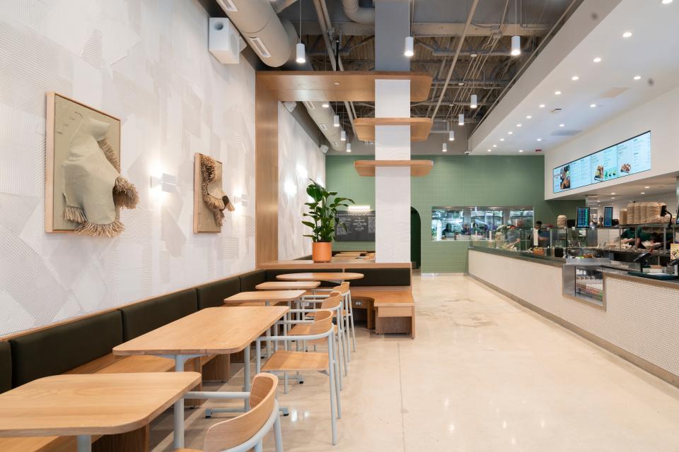 Fast-casual: An interior look at Sweetgreen in West Palm Beach.