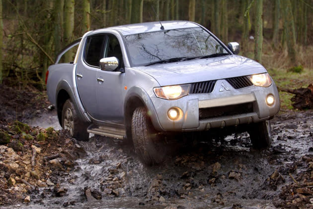 Mitsubishi Triton<br> Engine: 2.5L Turbo-diesel<br> Power: 176bhp<br> Torque:350Nm<br> The successor to the Mitsubishi Storm, which was the arch nemesis of the Ranger in the late ninties and early 2000s, the Triton comes in a number of variants including the top of the line VGT model. Sporting a 2.5L turbo diesel engine, the Triton is offered as a single and double cab, which caters to a wider demographic from farmers to modern day 4x4 off-roading thrill seekers.