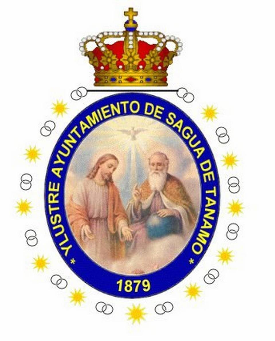 Escudo del Ayuntamiento de Sagua de Tanamo, Oriente.