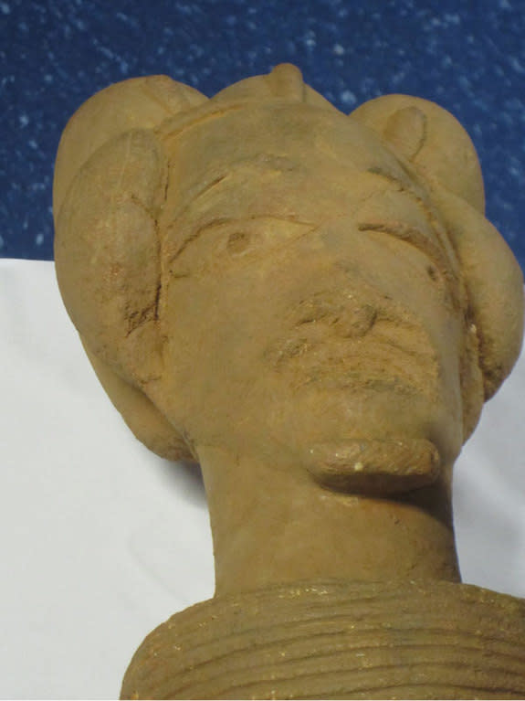 The head of the largest and best preserved of the Nok figurines American officials handed over to the Nigerian government at a repatriation ceremony on July 27.