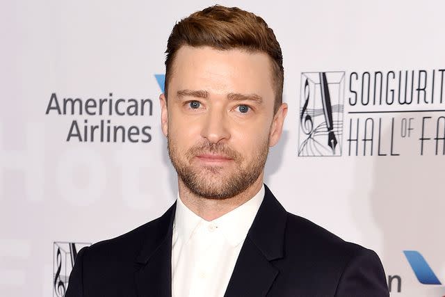 <p>Jamie McCarthy/FilmMagic</p> Justin Timberlake attends the 2019 Songwriters Hall Of Fame at The New York Marriott Marquis on June 13, 2019 in New York City