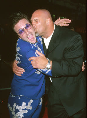 David Arquette and Bill Goldberg at the premiere of Warner Brothers' Ready To Rumble