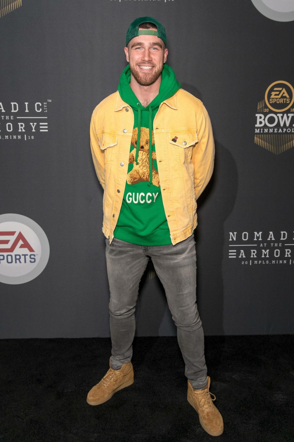 Travis Kelce at EA Sports Bowl During Super Bowl LII Week In Minneapolis