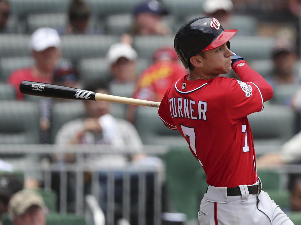 Trea Turner would have made this list even before his career performance on Thursday night. (AP)