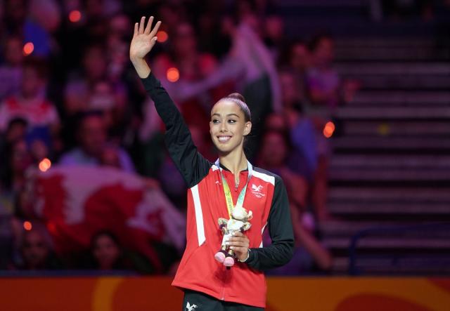 Carmel Kallemaa wins silver medal in rhythmic gymnastics clubs final at  Commonwealth Games