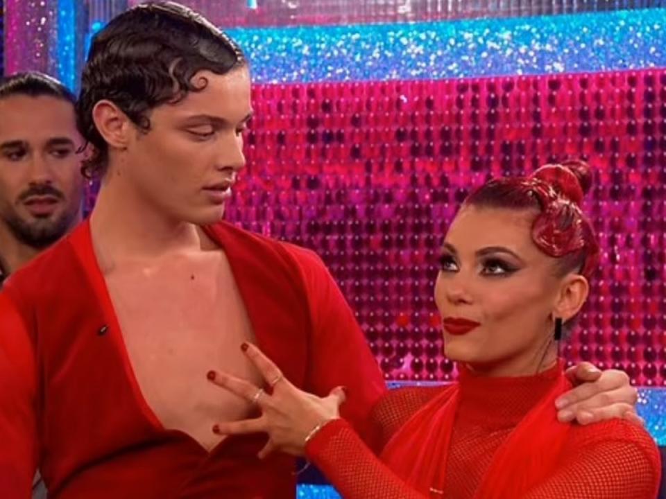 The dancer was left tearful earlier this month after her Tango with celeb partner Bobby Brazier (BBC)