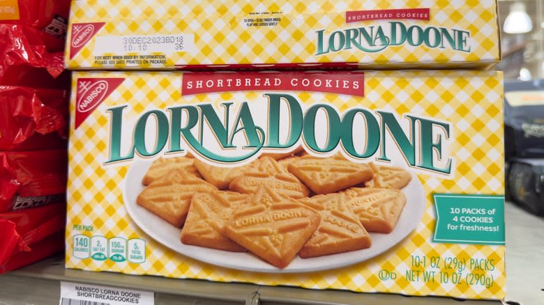 Packet of Lorna Doone shortbread cookies