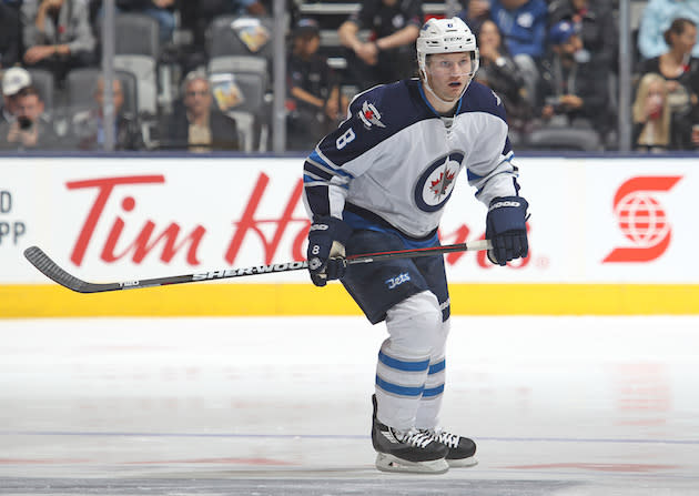 Jacob Trouba of Team North America stickhandles the puck with News Photo  - Getty Images