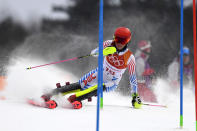 <p>Mikaela Shiffrin of USA in action during the Alpine Skiing Women’s Combined at Jeongseon Alpine Centre on February 22, 2018 in Pyeongchang-gun, South Korea. (Photo by Alain Grosclaude/Agence Zoom/Getty Images) </p>