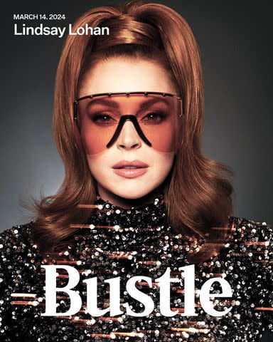 <p>Tom Munro</p> Lindsay Lohan for 'Bustle'