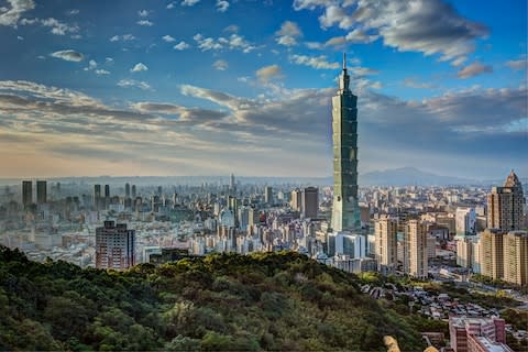 Taipei 101, once the tallest building on Earth - Credit: GETTY