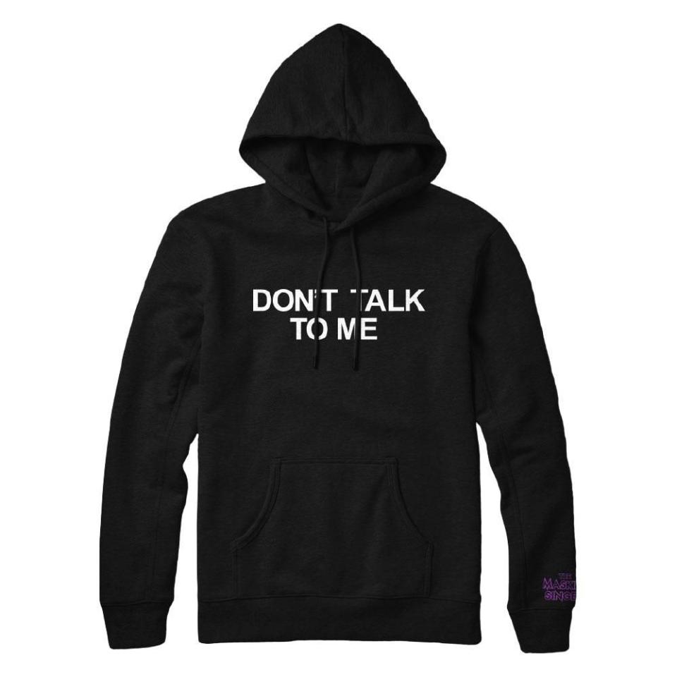 1) "Don't Talk To Me" Black Pullover Hoodie