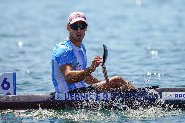 Agustín Vernice finalió cuarto en la final K1 1000m
