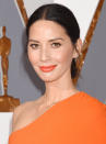 <p>Munn made a case for matching your firey orange lip to your dress. The star wore a mix of Chanel Rouge Allure Luminous Lip Color in Excentrique and Pimpante to the 2016 Oscars. </p>