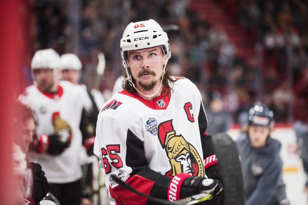 The hockey media seems obsessed with keeping the Norris Trophy away from Erik Karlsson at all costs. (Getty Images)