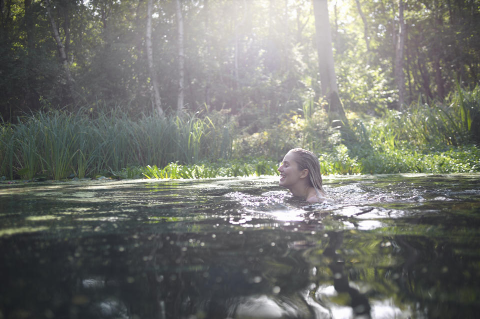 Wild swimming has surged in popularity due to its health benefits. (Getty Images)