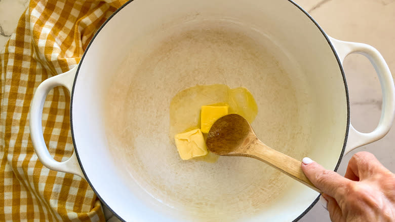 butter in pot