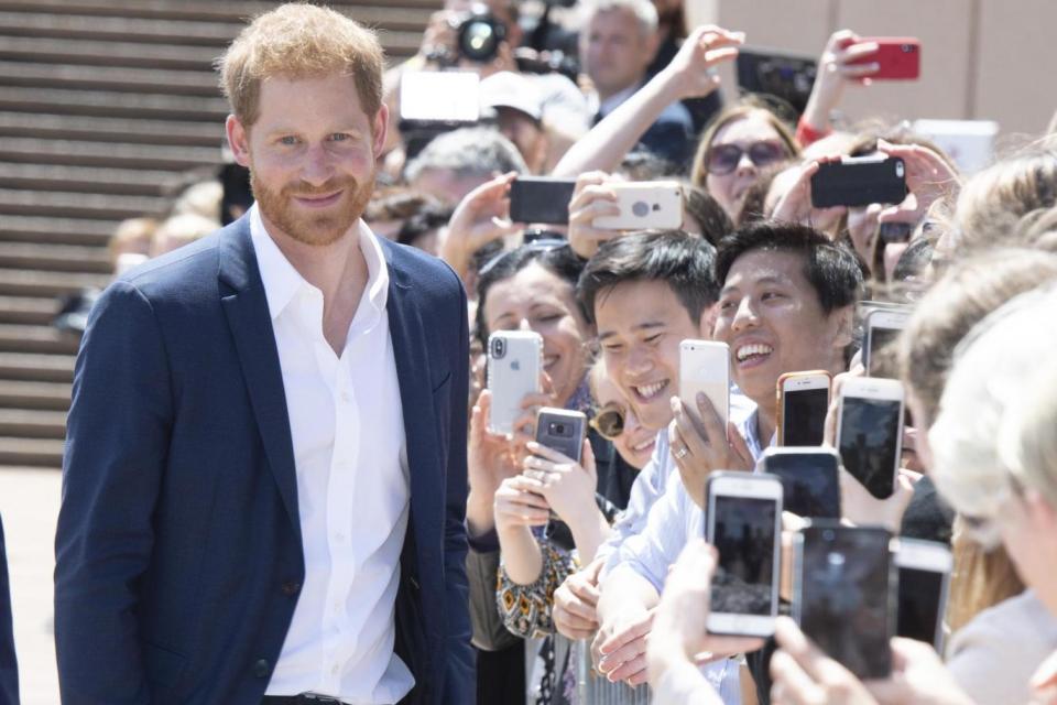 Prince Harry was targeted for the second time by a serial radio prankster during his tour of Australia Getty Images