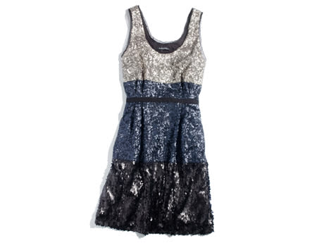 Madewell Color-Block Sequin Dress