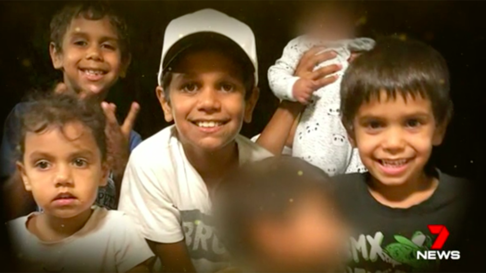 Amy’s four children. Leroy, who died along with his mother, is in the middle. Source: 7 News