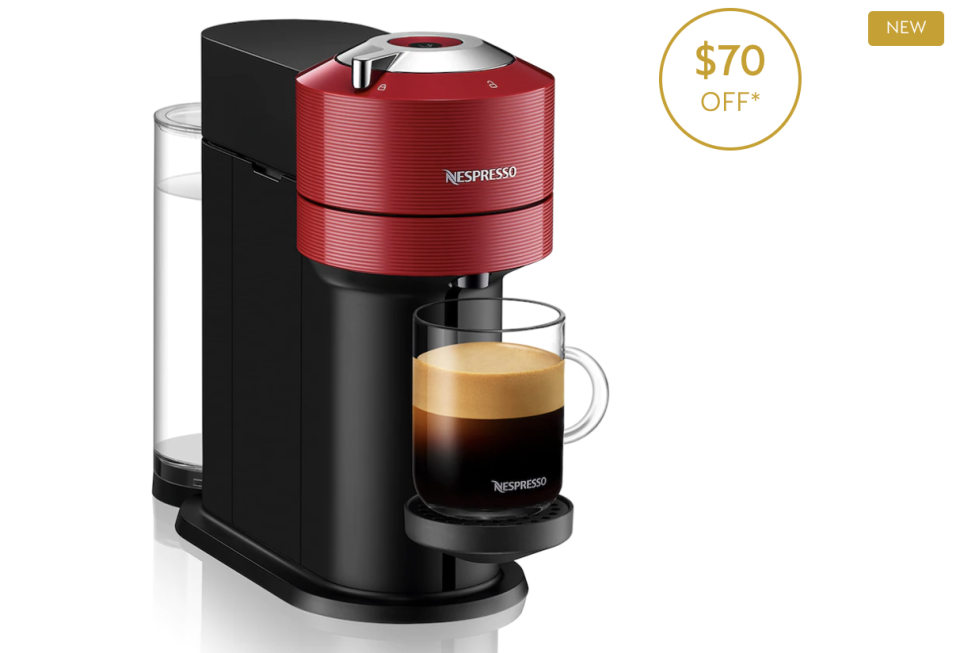 Vertuo Next Cherry Red. PHOTO: Nespresso