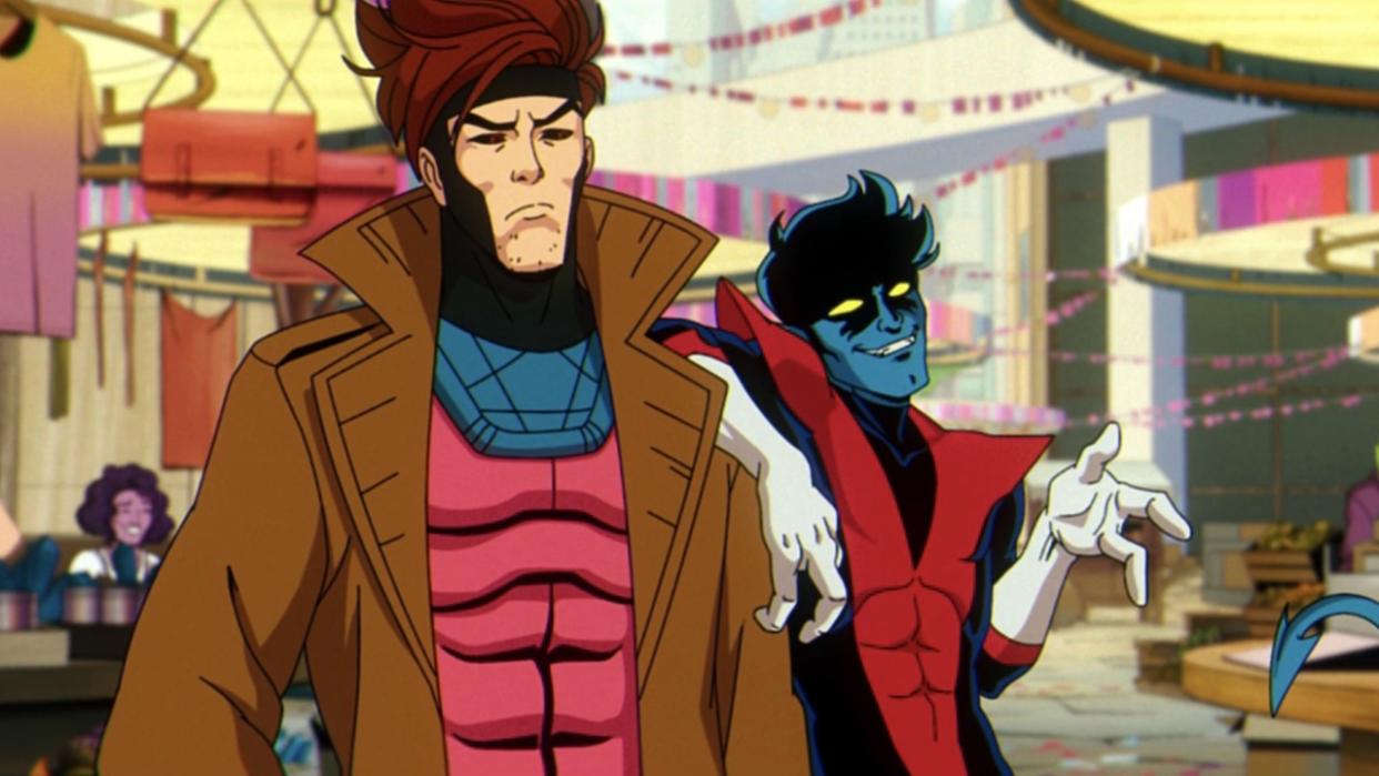  Gambit and Nightcrawler in X-Men '97. 